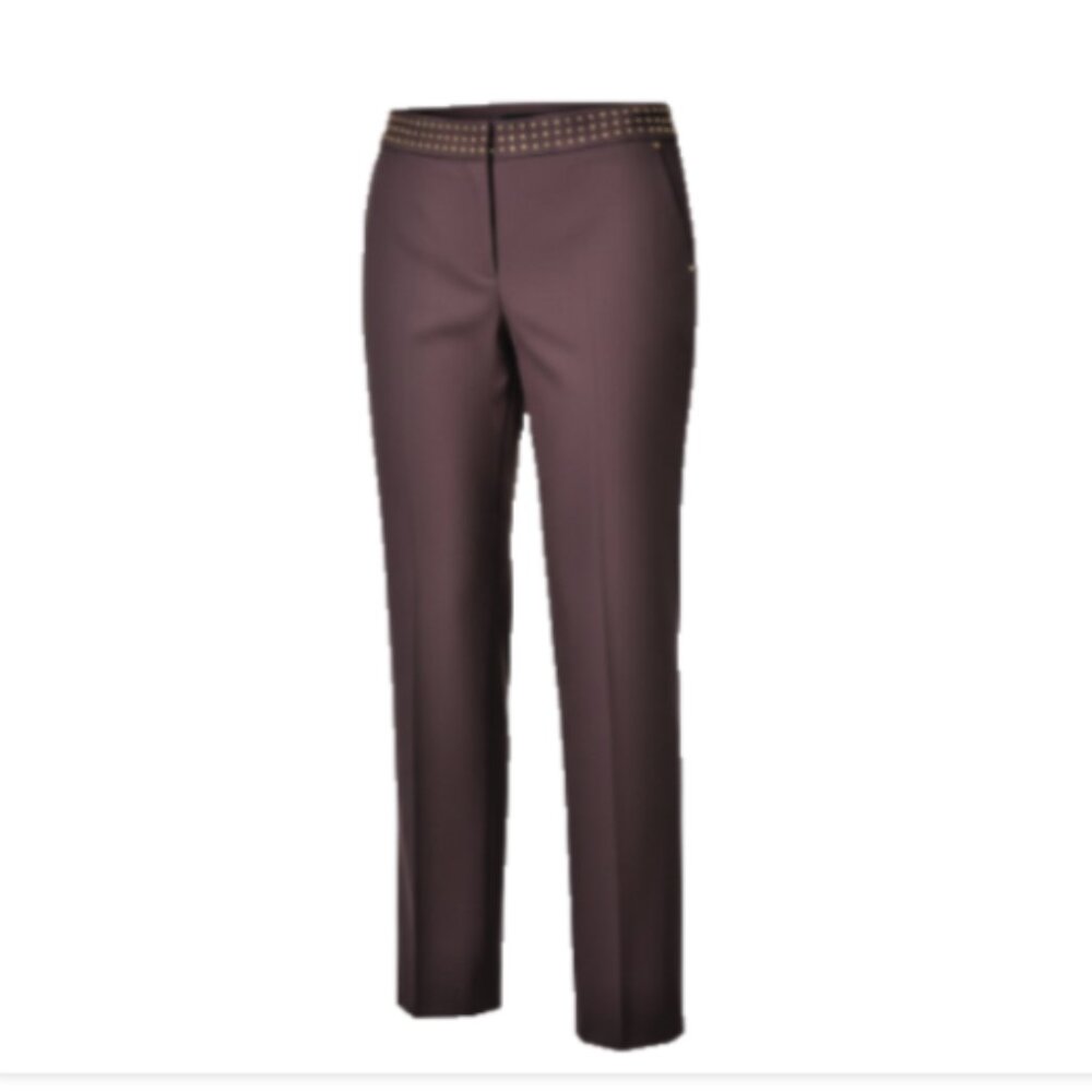 Chelsea & Theodore Women's NEW Dress Pants Size 6 Black Studded Waistband Party